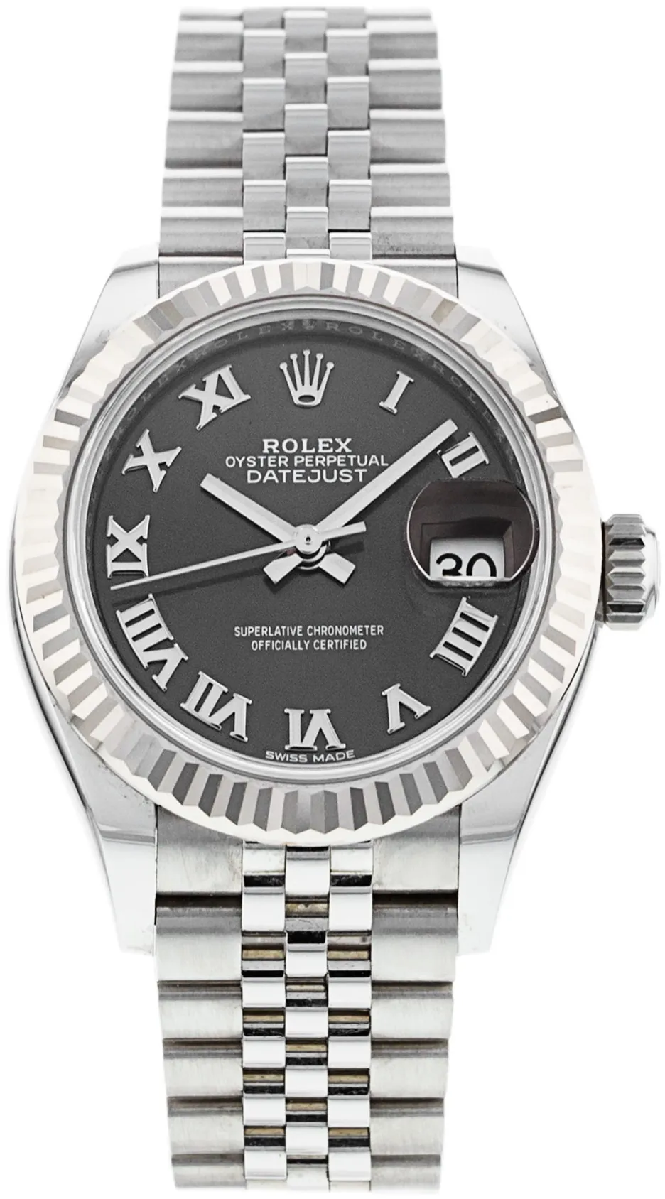 Rolex Lady-Datejust 279174 28mm Steel & white gold •