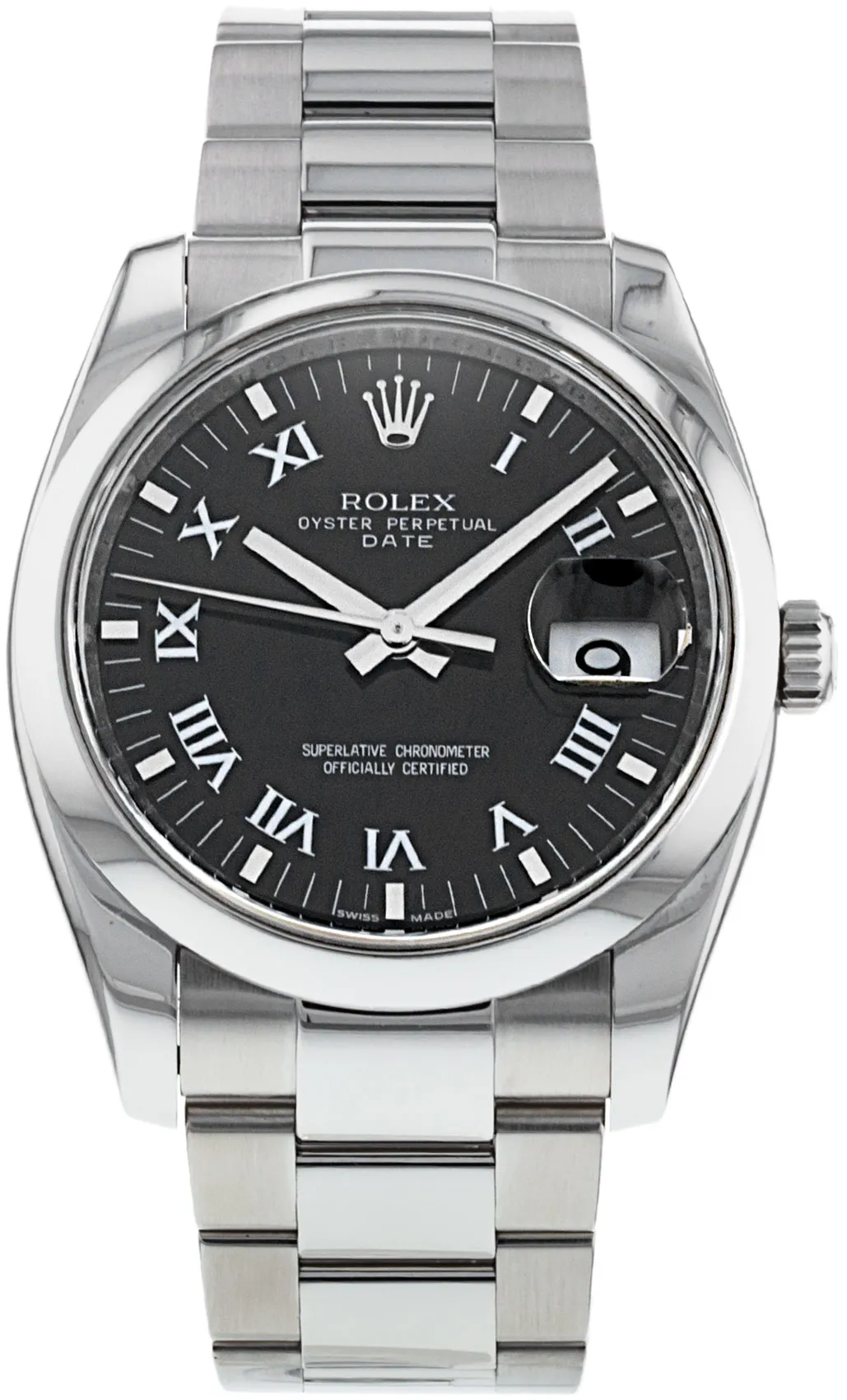 Rolex Oyster Perpetual Date 115200 34mm Stainless steel •