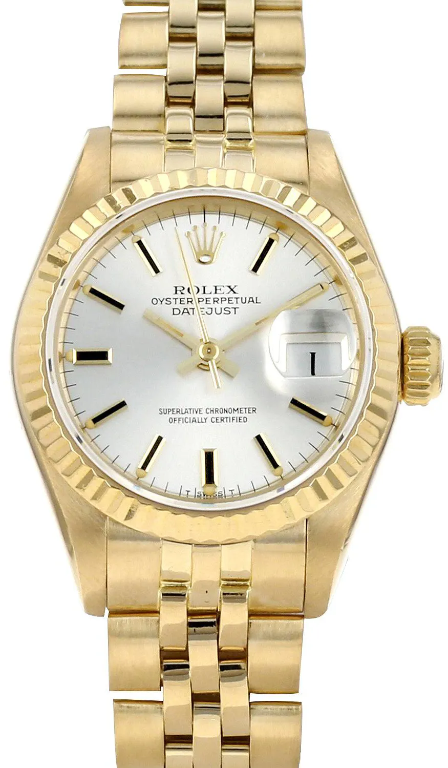 Rolex Lady-Datejust 69178 26mm Yellow gold Silver