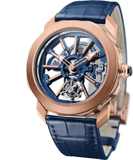 Bulgari Octo 103157 BGO44PGLTBSK/BLUE Rose gold Skeletonized