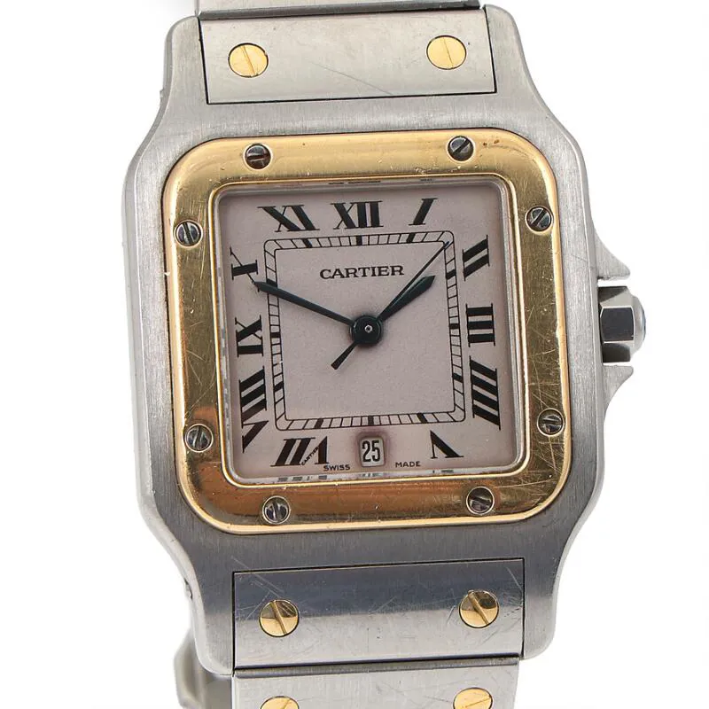 Cartier Santos 1566 30mm Yellow gold and Stainless steel 1