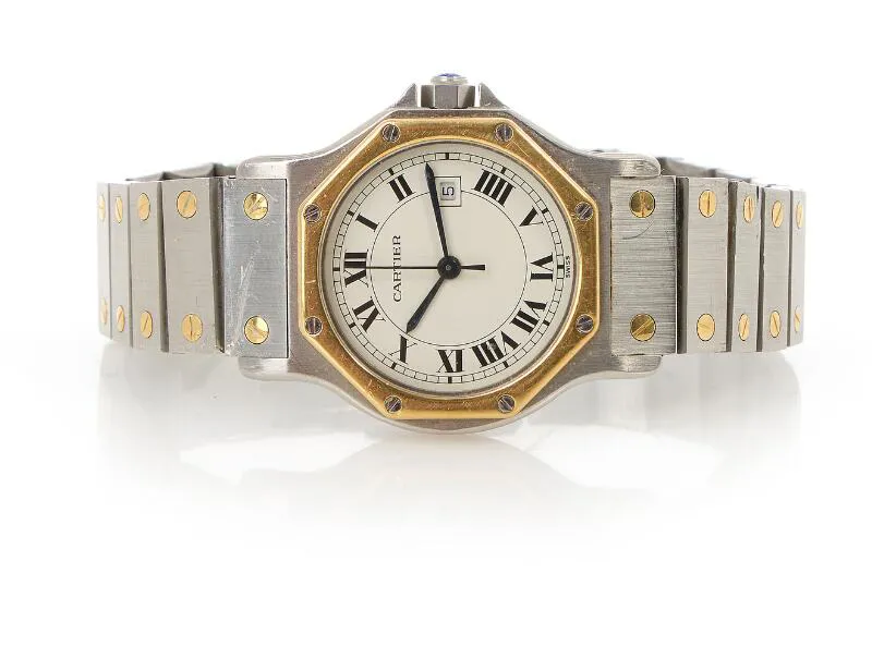 Cartier Santos Octagon 2966 30mm Yellow gold and Stainless steel 1