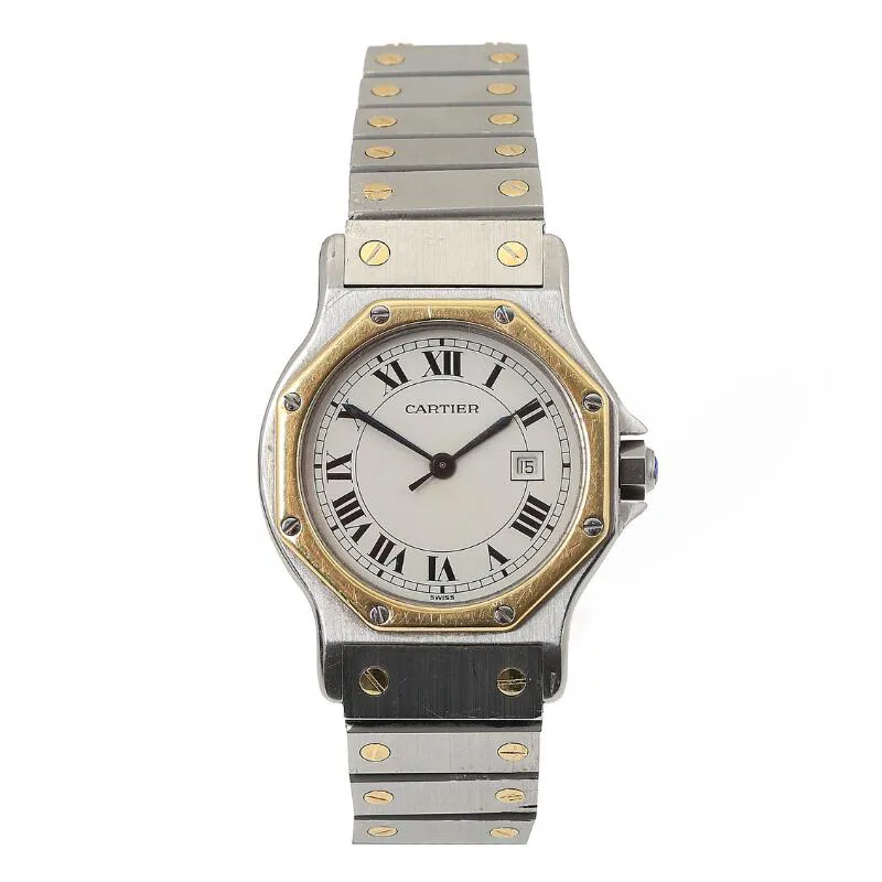 Cartier Santos Octagon 2966 30mm Yellow gold and Stainless steel 3