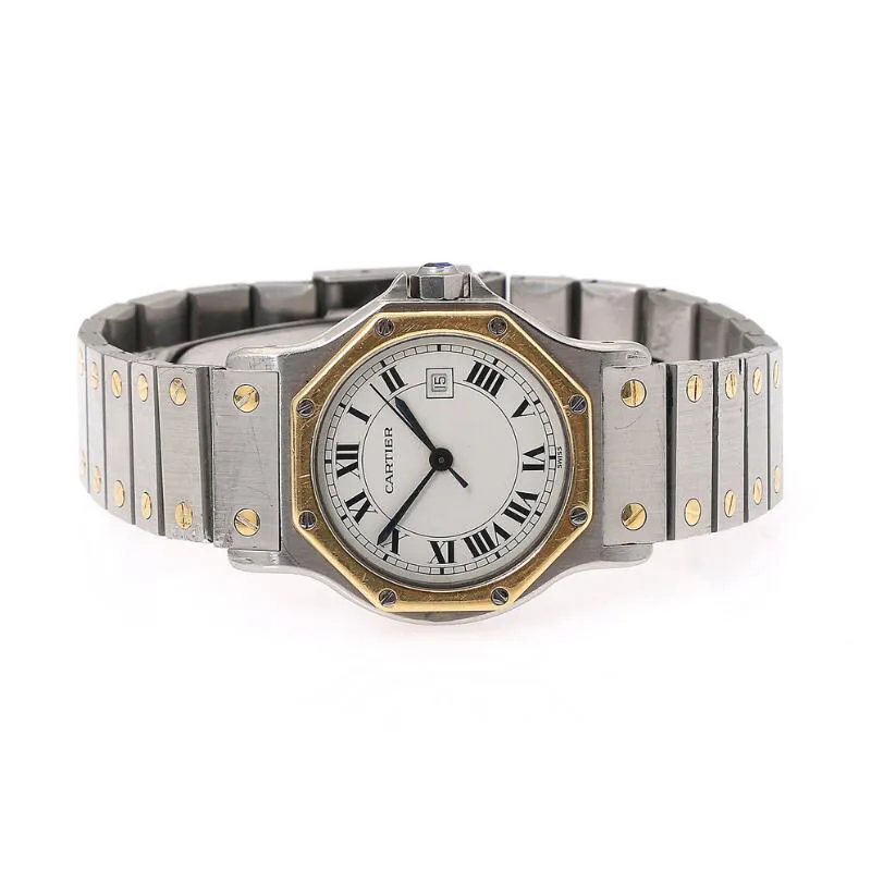 Cartier Santos Octagon 2966 30mm Yellow gold and Stainless steel 4