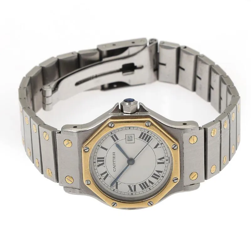 Cartier Santos Octagon 2966 30mm Yellow gold and Stainless steel 5