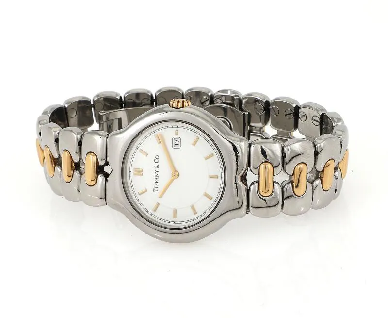 Tiffany Tesoro M0112 34mm Yellow gold and Stainless steel 2