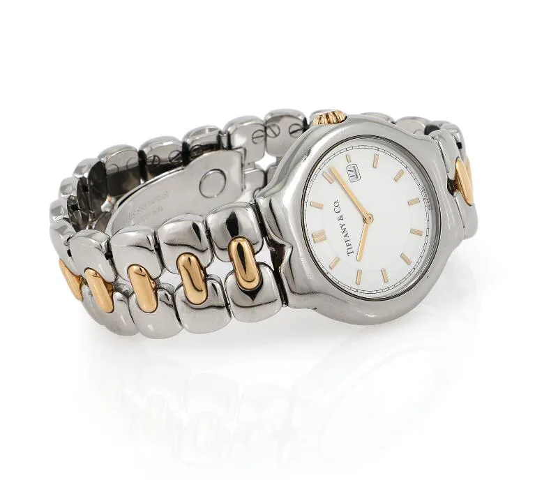 Tiffany Tesoro M0112 34mm Yellow gold and Stainless steel 3