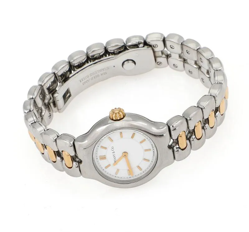 Tiffany L0112 24mm Yellow gold and Stainless steel 1