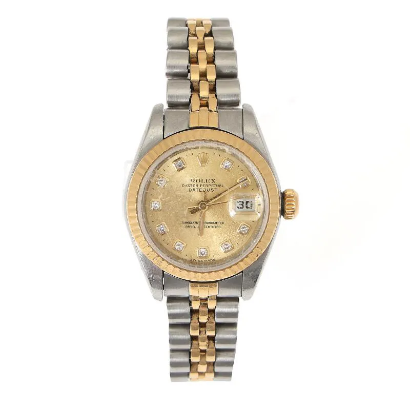 Rolex Lady-Datejust 69173 26mm Yellow gold and Stainless steel Champagne