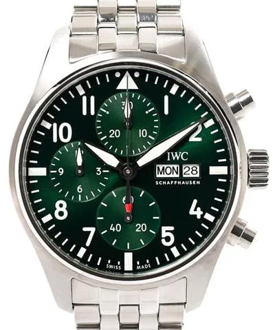 IWC Pilot IW388104 41mm Stainless steel Green