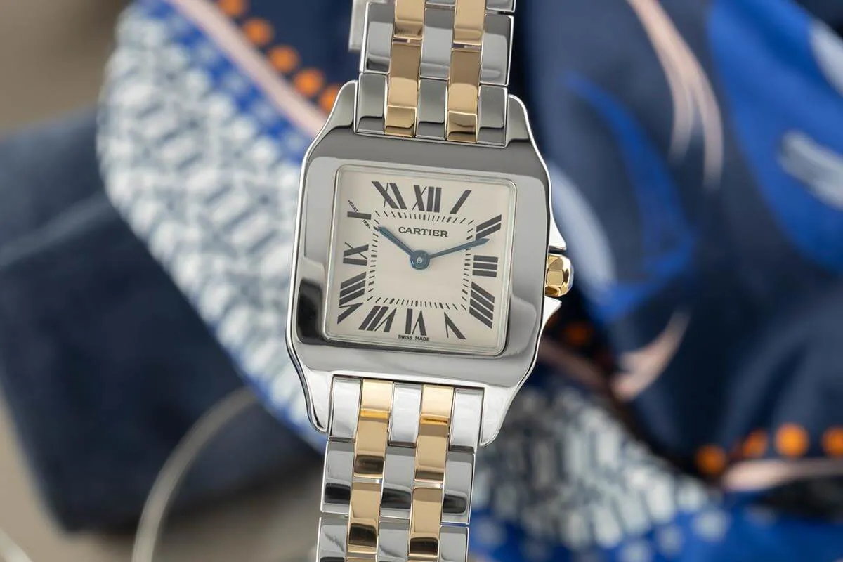 Cartier Santos Demoiselle W25067Z6 26mm Yellow gold and stainless steel