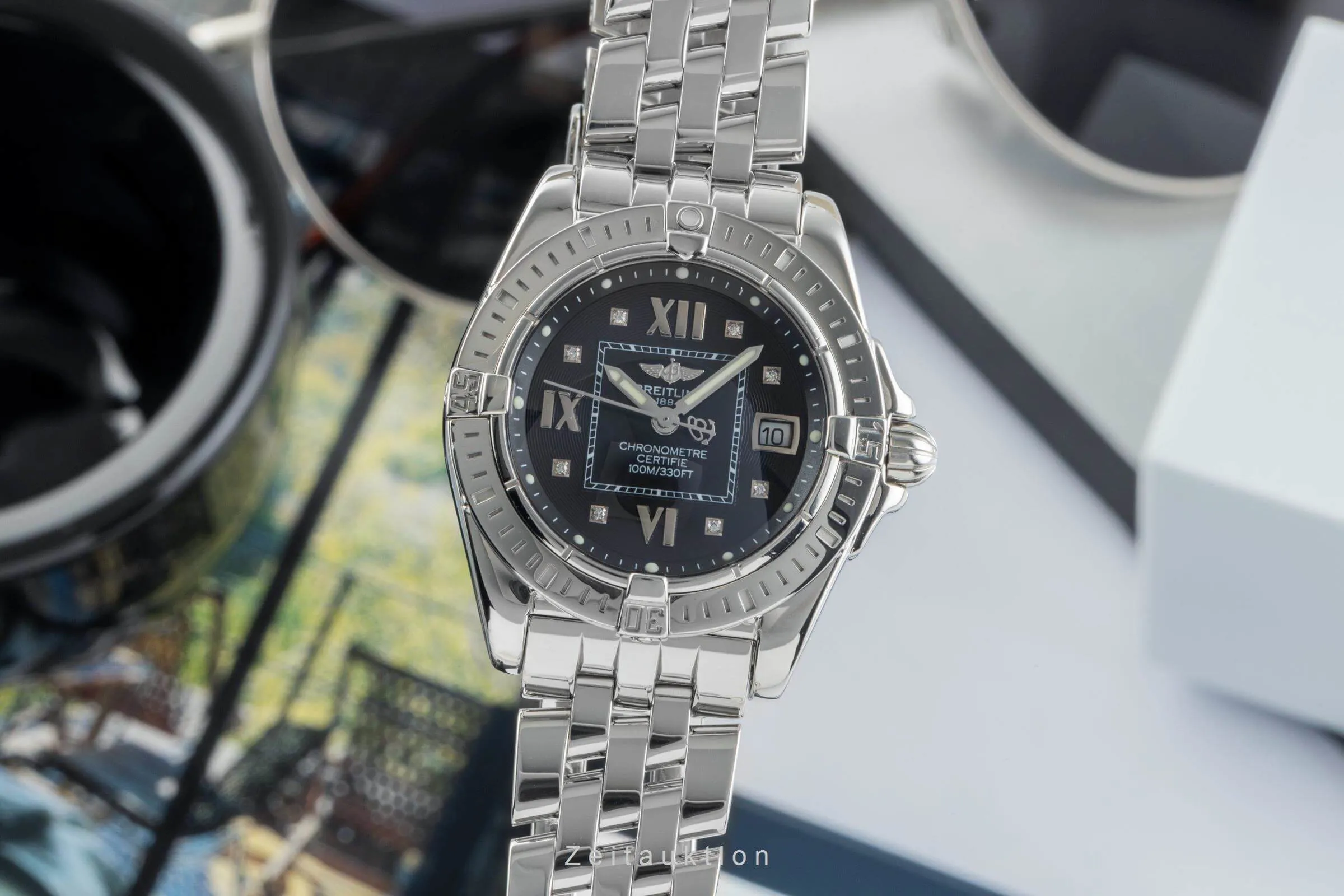 Breitling Galactic A71356 32mm Stainless steel Black