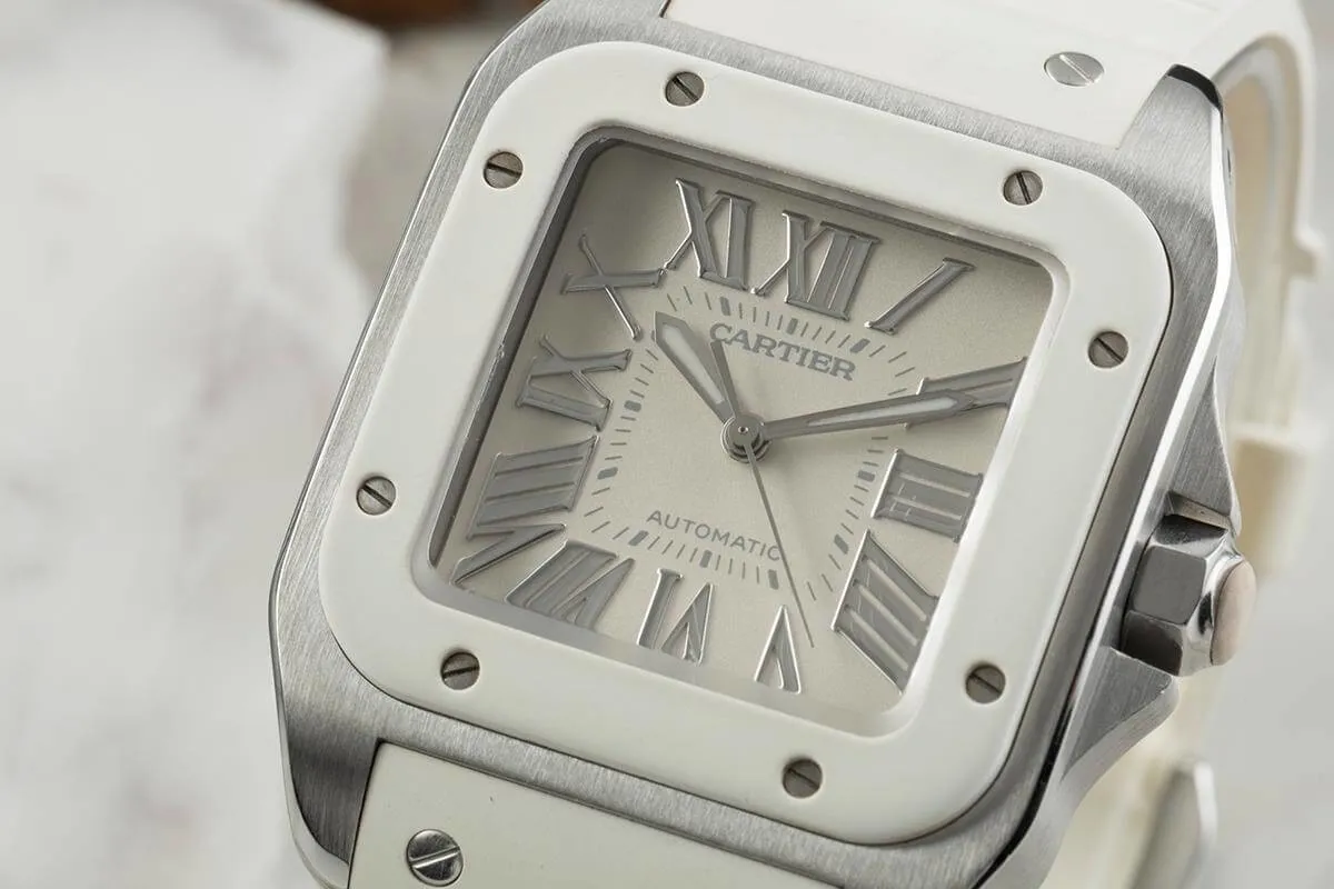 Cartier Santos 100 33mm Stainless steel 10