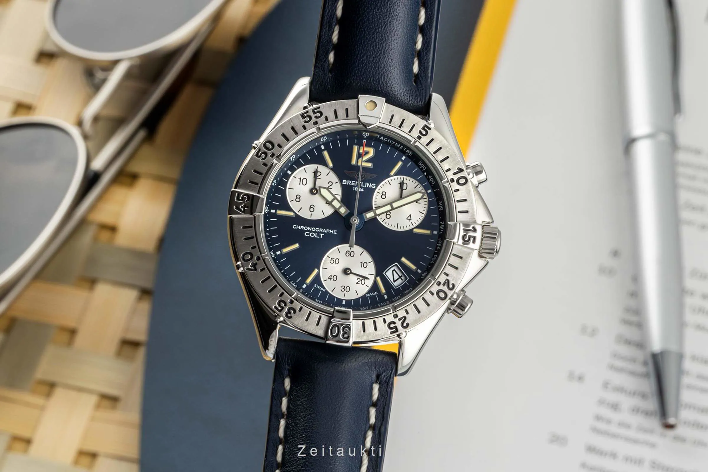 Breitling Colt A53035 38mm Stainless steel Blue