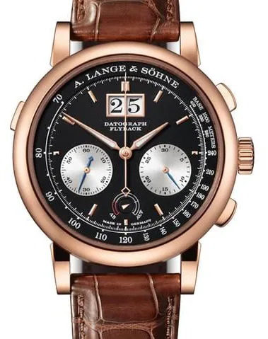 A. Lange & Söhne Datograph 405.031 41mm Rose gold Black