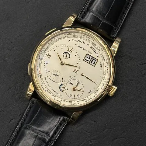 A. Lange & Söhne Lange 1 116.021 42mm Yellow gold Silver 9