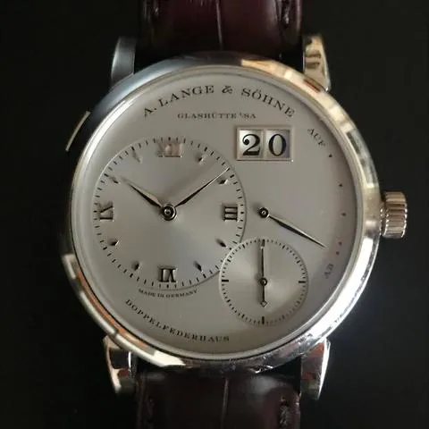 A. Lange & Söhne Lange 1 191.025 38.5mm Platinum Silver