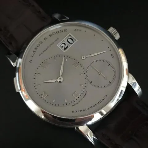 A. Lange & Söhne Lange 1 191.025 38.5mm Platinum Silver 6