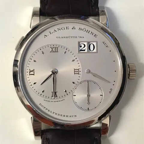 A. Lange & Söhne Lange 1 191.025 38.5mm Platinum Silver 1