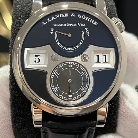 A. Lange & Söhne Lange Zeitwerk 140.029 42mm White gold Black