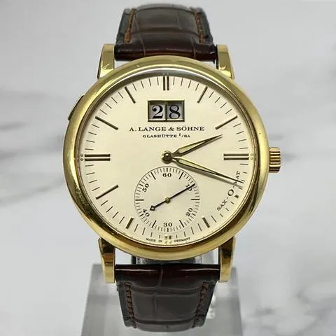 A. Lange & Söhne Langematik 308.021 37mm Yellow gold Silver