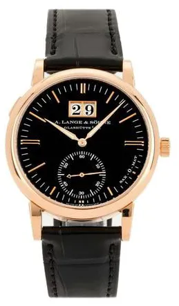 A. Lange & Söhne Langematik 308.031 37mm Rose gold Black