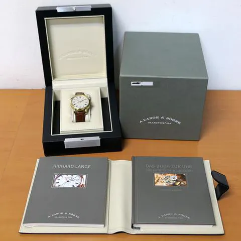 A. Lange & Söhne Richard Lange 232.021 40.5mm Yellow gold Silver 4