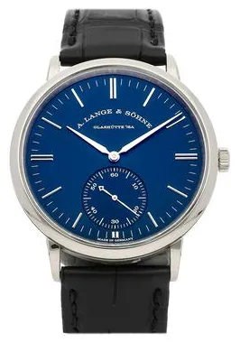 A. Lange & Söhne Saxonia 380.028 38mm White gold Blue