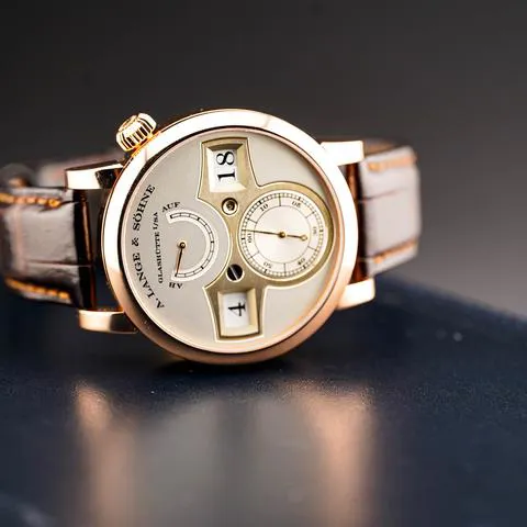 A. Lange & Söhne Zeitwerk 140.032 42mm Rose gold Silver 7