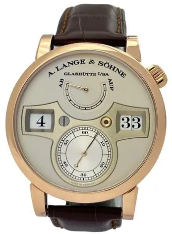 A. Lange & Söhne Zeitwerk 140.032 42mm Rose gold Silver