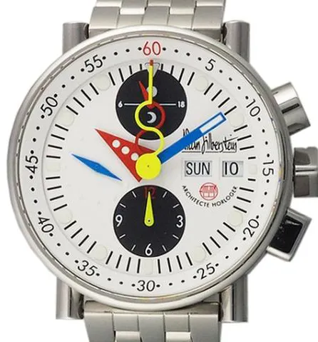 Alain Silberstein 39mm Stainless steel White