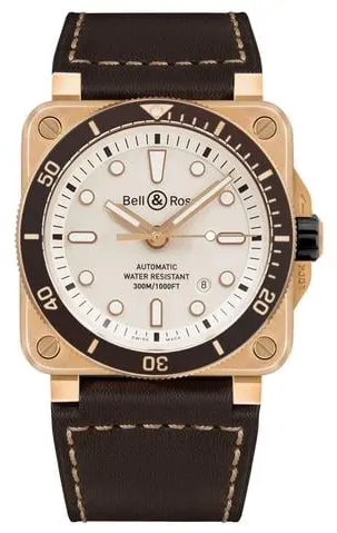 Bell & Ross Instruments BR0392-D-WH-BR/SCA 42mm Bronze White