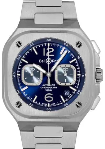 Bell & Ross Urban BR05C-BU-ST/SST 42mm Stainless steel Blue