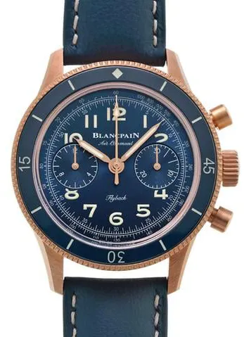 Blancpain Air Command AC03 36B40 63B 36.2mm Rose gold Blue