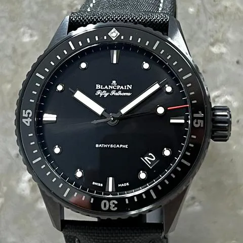 Blancpain Fifty Fathoms 5000-0130-B52A 43mm Stainless steel Black