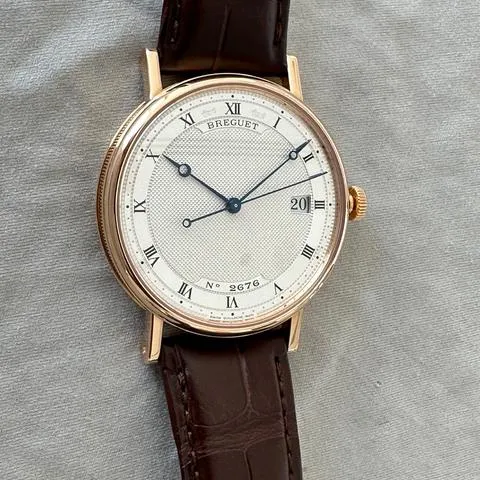 Breguet Classique 5177BR/15/9V6 38mm Rose gold Silver