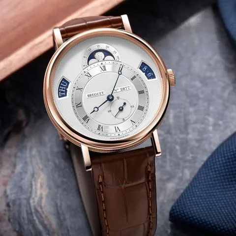 Breguet Classique 7337BR/12/9VU 39mm Rose gold Silver