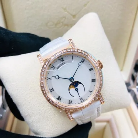 Breguet Classique 9088BR/52/964/DD0D 30mm Rose gold White