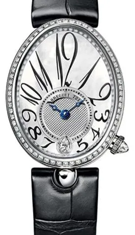 Breguet Reine de Naples 8918BB58964D00D3L 28.45mm White gold Mother-of-pearl