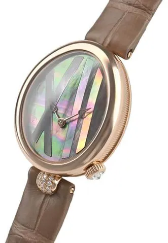 Breguet Reine de Naples 9808BR/5T/922/0D00 32.5mm Rose gold Mother-of-pearl