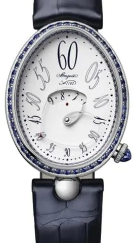 Breguet Reine de Naples 9838BB/B8/364/S00S 28mm White gold White