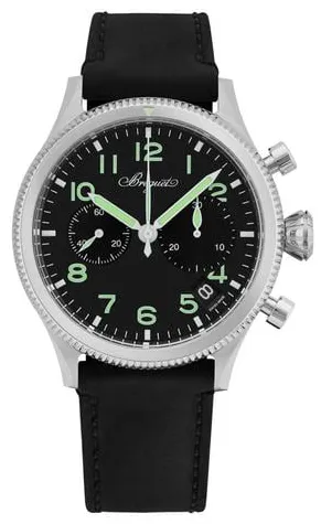 Breguet Type XX - XXI - XXII 2057ST/92/3WU 42mm Stainless steel Black