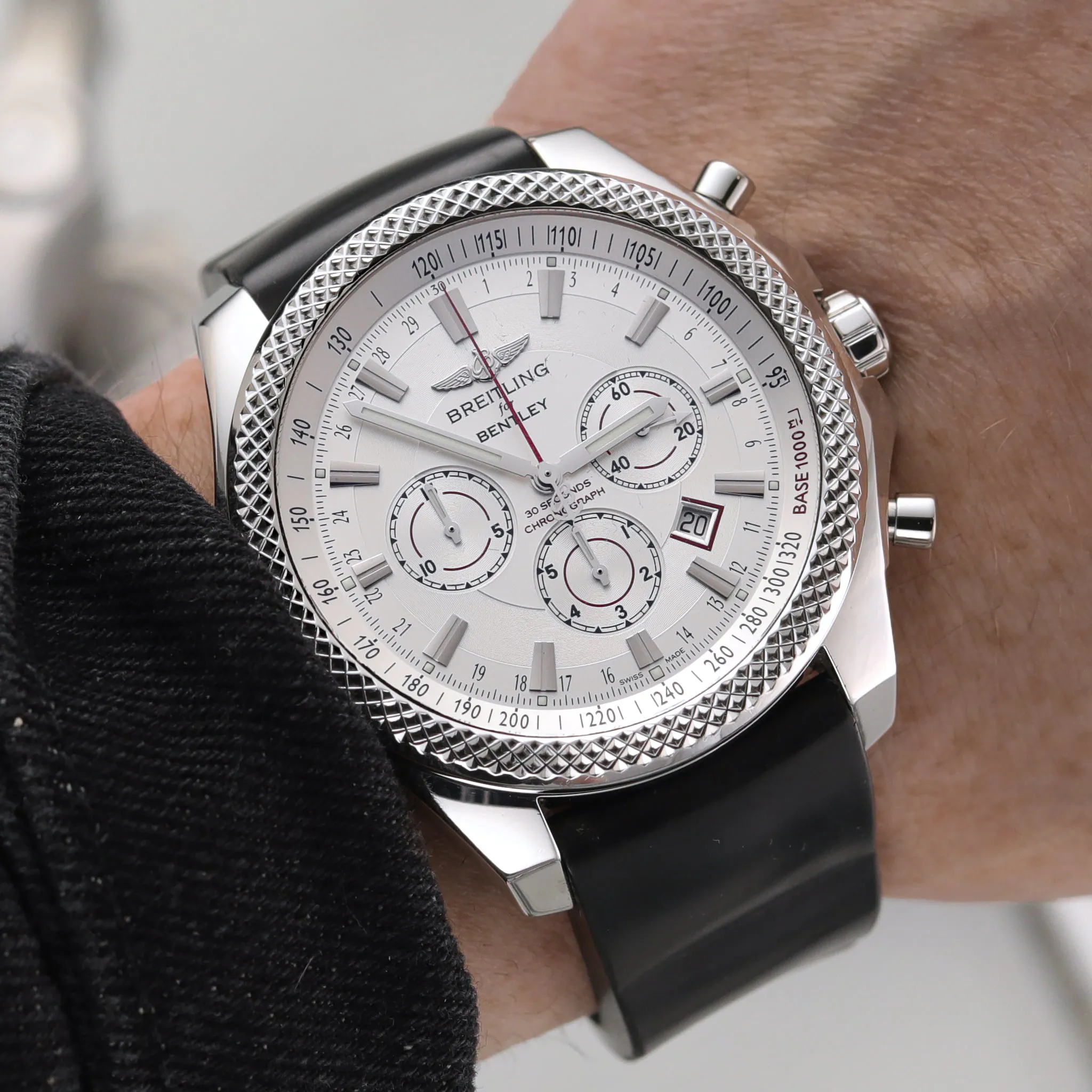 Breitling Bentley A25368 49mm Stainless steel White