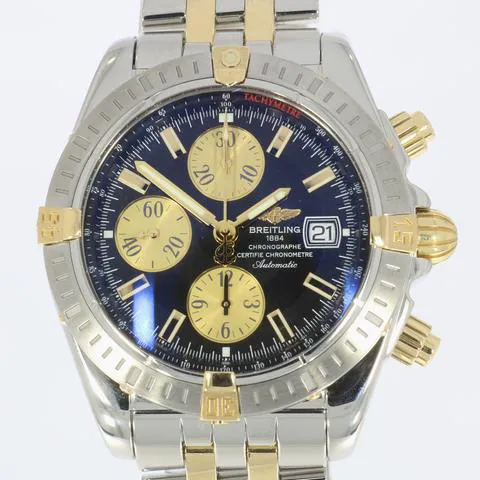 Breitling Chronomat B13356 44mm Yellow gold and stainless steel Black