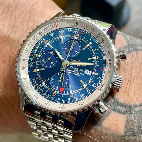 Breitling Navitimer A24322 46mm Stainless steel Blue