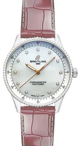 Breitling Navitimer A77320E61A2P2 32mm Stainless steel Mother-of-pearl