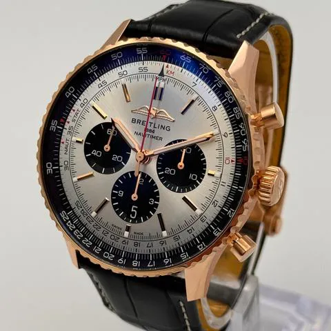 Breitling Navitimer RB0137241G1P1 46mm Red gold Silver