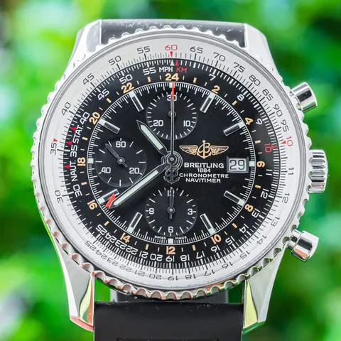 Breitling Navitimer World A2432212/B726 46mm Stainless steel Black