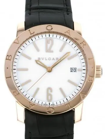 Bulgari Bulgari BBP39WGLD 39mm Rose gold White