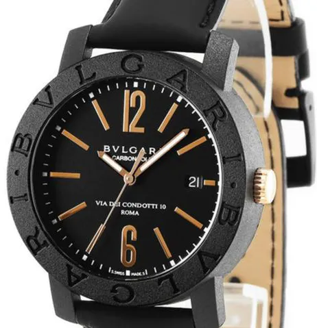 Bulgari Bulgari BBP40BCGLD 40mm Carbon fiber Black